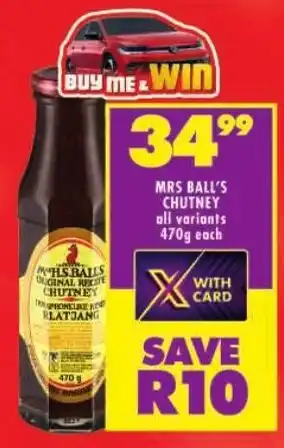 Shoprite Mrs ball's chutney offer