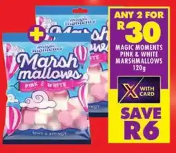 Shoprite Magic moments pink & white marshmallows offer