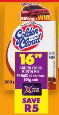 Shoprite Golden cloud muffin mix premix offer