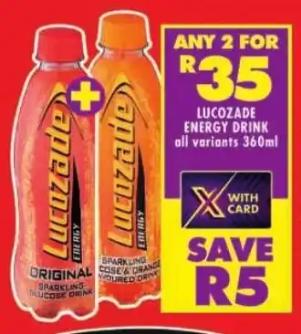 Shoprite Lucozade energy drink offer