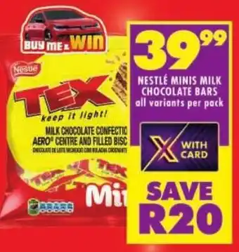Shoprite Nestlé minis milk chocolate bars offer