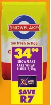 Snowflake cake wheat flour