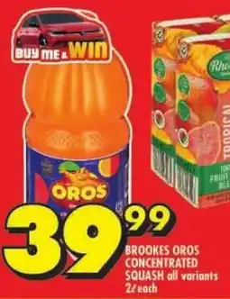 Shoprite Brookes oros concentrated squash offer