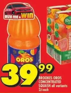 Shoprite Brookes oros concentrated squash offer