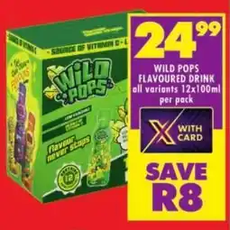 Shoprite Wild pops flavoured drink offer