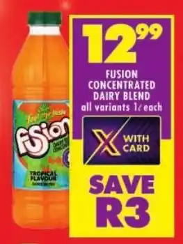 Shoprite Fusion concentrated dairy blend offer