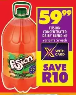 Shoprite Fusion concentrated dairy blend offer