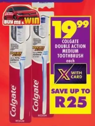 Shoprite Colgate double action medium toothbrush offer