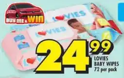 Shoprite Lovies baby wipes offer