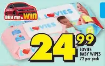 Shoprite Lovies baby wipes offer