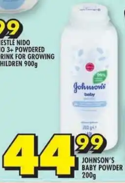 Shoprite Johnson's baby powder offer