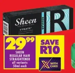 Shoprite Sheen regular hair straightener offer