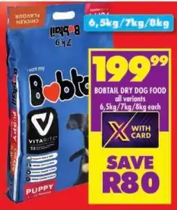 Shoprite Bobtail dry dog food offer