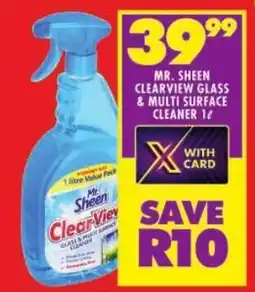 Shoprite Mr. sheen clearview glass & multi surface cleaner offer