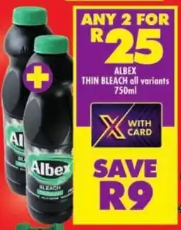 Shoprite Albex thin bleach offer