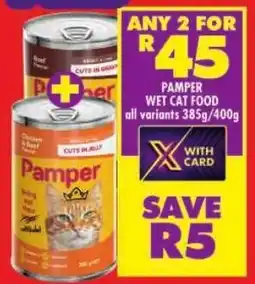 Shoprite Pamper wet cat food offer