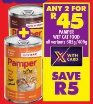 Shoprite Pamper wet cat food offer