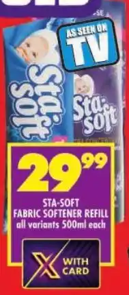 Shoprite Sta-soft fabric softener refill offer