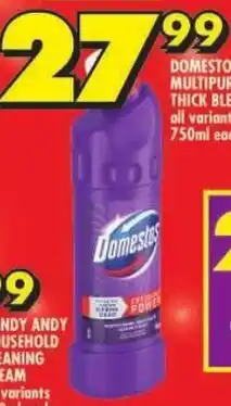 Shoprite Domestos multipurpose thick bleach offer