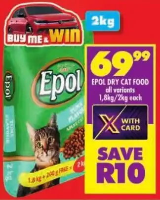 Shoprite Epol dry cat food offer