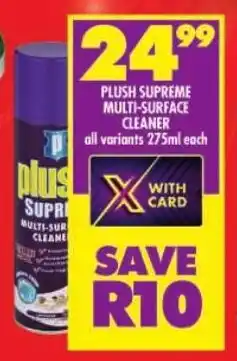 Shoprite Plush supreme multi-surface cleaner offer