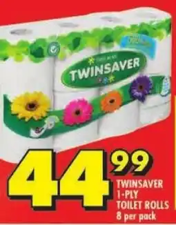 Shoprite Twinsaver 1-ply toilet rolls offer