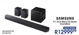 Hirsch's SAMSUNG 9.1.4Ch Black Q Series Soundbar offer