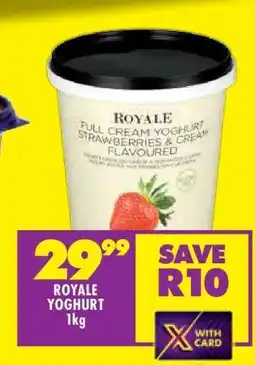 Shoprite ROYALE YOGHURT 1kg offer