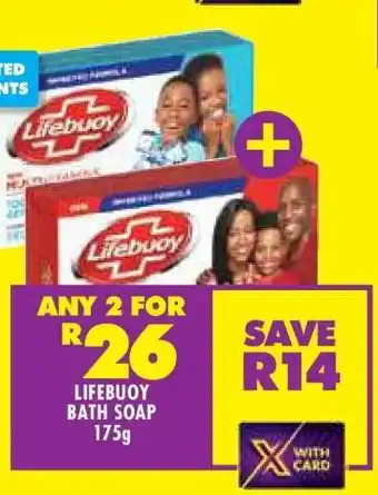 Shoprite Lifebuoy Bath Soap 175g offer