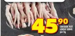 Shoprite CHICKEN FEET LOOSE SERVE offer