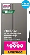 Game Hisense 543L Side By Side Freezer Fridge H680SIT (850033433) offer