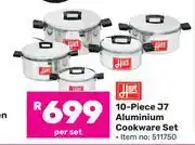 Game Hart 10 Piece J7 Aluminium Cookware Set (511750) offer
