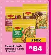Game Maggi 2 Minute Noodles Assorted-For 3 x 5 x 68g offer