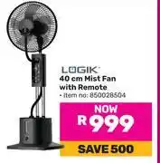 Game Logik 40cm Mist Fan With Remote (850028504) offer