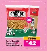 Game Pasta Grande Macaroni Or Spaghetti-For 3 x 500g offer