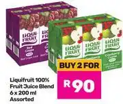 Game Liqui Fruit 100% Fruit Juice Blend Assorted-For 2 x 6 x 200ml offer