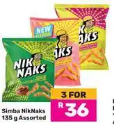 Game Simba Nik Nkas Assorted-For 3 x 135g offer