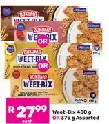 Game Bokomo Weet Bix-450g Or 375g Each offer