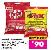 Game Nestle Chocolate Mini Bag-For 2 x 180g/182g/135g/189g offer