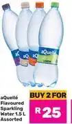 Game Aquelle Flavoured Sparkling Water Assorted-For 2 x 1.5L offer