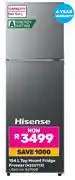 Game Hisense 154L Top Mount Fridge/Freezer H225TTS (827008) offer