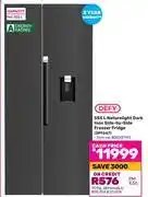 Game Defy 555L Naturelight Dark Inox Side By Side Freezer Fridge DFF647 (850031143) offer