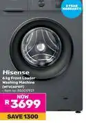 Game Hisense 6Kg Front Loader Washing Machine WFVC6010T (850017927) offer