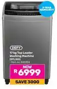Game Defy 17Kg Top Loader Washing Machine DTL153 (830306) offer