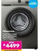 Game Hisense 7Kg Front Loader Washing Machine WFQP7012VMT (850001176) offer