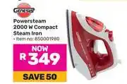 Game Genesis Power Steam 2000W Compact Steam Iron (850001980) offer
