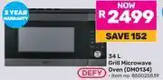 Game Defy 34L Grill Microwave Oven DMO134 (850025839) offer