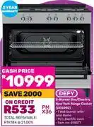Game Defy 5 Burner Gas/Electric New York Range Cooker DGS902 (818377) offer