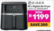 Game Eiger 10L Digital Air Fryer (850034194) offer