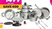 Game Tissolli 21 Piece Crown Stainless Steel Cookware Set (483927)-Per Set offer